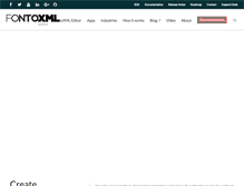 Tablet Screenshot of fontoxml.com